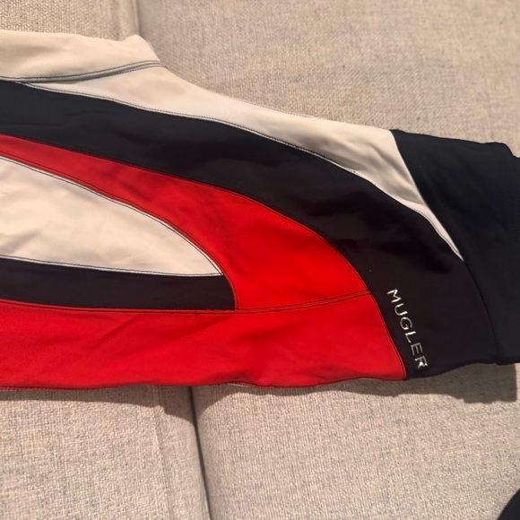 Mugler Black and Red Strapless Jumpsuit - Picture 5 of 7